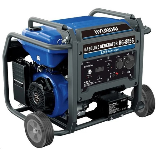 موتور برق هیوندای 6.5 کیلووات دو چرخ و هندلی و الکتریک استارت- HG-8556 PRO