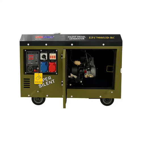 موتور برق دیزلی یورو پاور 12.5کیلوواتی سوپر سایلنت مدل EP22900S3D-RC تک فاز/سه فاز