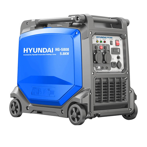 موتور برق هیوندای مدل HG-5808 ظرفیت ۵.۷ کیلووات اینورتر ریموت دار